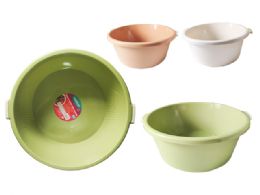 48 of Basin 14" Dia X5.5" H W/handle White /grey Clr