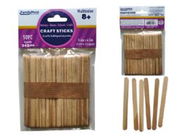 144 pieces Craft Stick 50pc 4.49" L X 0.39" 2mm - Craft Wood Sticks and Dowels