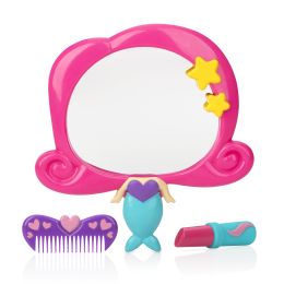 8 pieces Nuby Magical Mermaid Bath Toy Set -Mirror, Comb, Lipstick Squirt Toy - Baby Toys