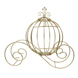12 of Metal Pumpkin Carriage - Gold