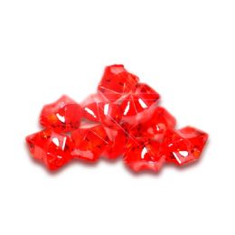 24 of Acrylic Crystal Ice Decor Red