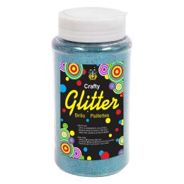 6 pieces Fine Glitter Bottle 1 Lbs - Blue - Craft Glue & Glitter