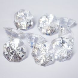 24 of Acrylic Diamonds Stone Decor Clear