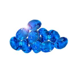 24 of Acrylic Diamonds Gem Decor Royal Blue