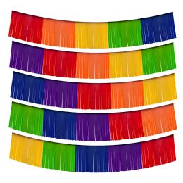 12 pieces Metallic Fringe Banner 60 inch 9pc/set - Multicolor - Party Banners