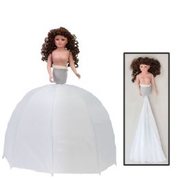 6 pieces Quinceanera Umbrella Porcelain Doll 30 inch - Umbrellas & Rain Gear