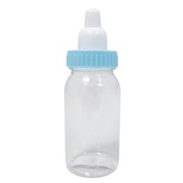 60 pieces Plastic Favor Baby Bottle Blue 4 1/4 inch 12pc - Baby Bottles