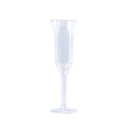 20 pieces Plastic Champagne Flutes 5.5oz 8 inch 12pc - Plastic Drinkware