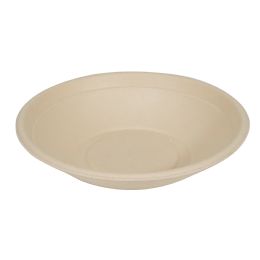 12 pieces Round Compostable Fiber Bowl 32oz 50pc/pack - Natural - Disposable Plates & Bowls