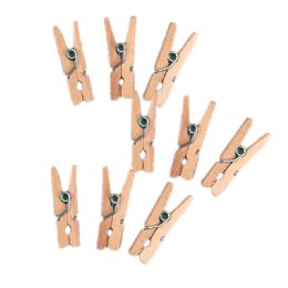 96 pieces Wood Clothespins 1 inch 50pc/bag - Natural - Clothes Pins