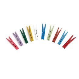 96 pieces Wood Clothespins 1 inch 36pc/bag - Assorted Colors - Clothes Pins