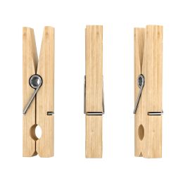 96 pieces Wood Clothespins 1 1/8 inch 50pc/bag - Natural - Clothes Pins