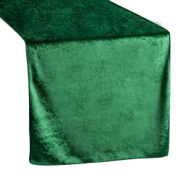 24 of Velvet Table Runner 14 inch X 108 inch - Emerald Green