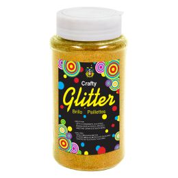 6 pieces Fine Glitter Bottle 1 Lbs - Gold - Craft Glue & Glitter