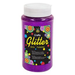 6 pieces Fine Glitter Bottle 1 Lbs - Purple - Craft Glue & Glitter