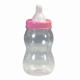 24 pieces Plastic Baby Bottle Pink 13 1/2 inch - Baby Bottles