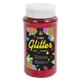 6 pieces Fine Glitter Bottle 1 Lbs - Red - Craft Glue & Glitter