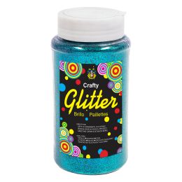 6 pieces Fine Glitter Bottle 1 Lbs - Turquoise - Craft Glue & Glitter