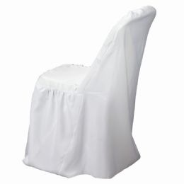 48 pieces Polyester Banquet Chair Cover - White - Party Accessory Sets