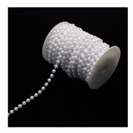 6 of Pearl Rolls 8mm White