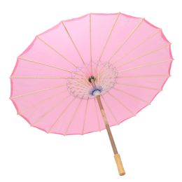 24 pieces Nylon Parasol Umbrella 32 inch - Pink  - Umbrellas & Rain Gear