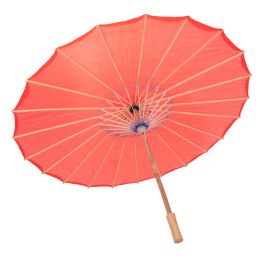 24 pieces Nylon Parasol Umbrella 32 inch - Red - Umbrellas & Rain Gear