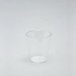 72 pieces Plastic Shot Glass 1 5/8 inch 1oz 25pc/bag - Clear - Disposable Cups