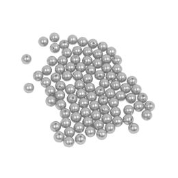 12 of 10mm Craft Pearl Beads With Hole 454g/bag - Silver