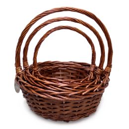 4 pieces Wicker Baskets 3pc/set - Brown - Baskets