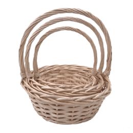 4 pieces Wicker Baskets 3pc/set - Natural - Baskets