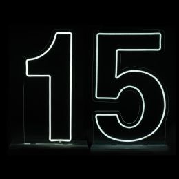 4 pieces "15" Neon Light Sign With Stand And Hanging Chain 24 inch - Signs & Flags