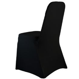 48 pieces Spandex Banquet Chair Cover - Black - Party Accessory Sets
