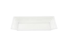 50 Wholesale Rectanglar Plastic Tray - Clear