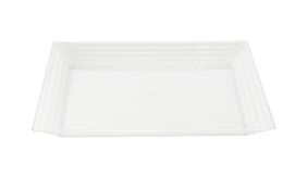 25 Wholesale Square Plastic Tray - Clear
