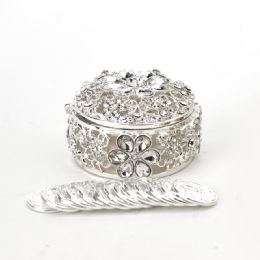 6 pieces Arras Set For WeddingS- Rhinestone Round Box - Wedding & Anniversary