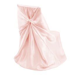 48 pieces Universal Satin Chair Cover - Blush - Party Accessory Sets