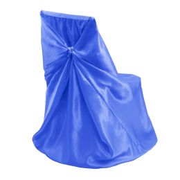 48 pieces Universal Satin Chair Cover - Royal Blue - Party Accessory Sets