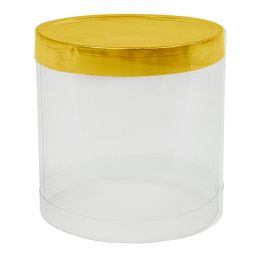 24 pieces Cylinder Pvc Container 2 inch 12pc/pack - Gold - Storage & Organization