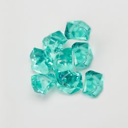 24 Pieces Acrylic Crystal Ice Decor Aqua - Party Novelties