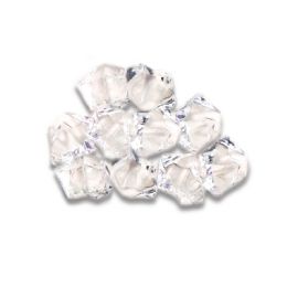 24 Pieces Acrylic Crystal Ice Decor Clear 1 lb - Party Novelties
