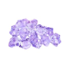 24 Pieces Acrylic Crystal Ice Decor Lavender 1 lb - Party Novelties