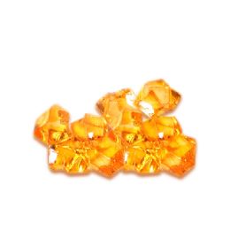 24 pieces Acrylic Crystal Ice Décor Orange - Party Novelties