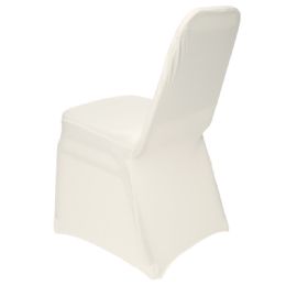 48 pieces Spandex Banquet Chair Cover - Ivory - Party Accessory Sets