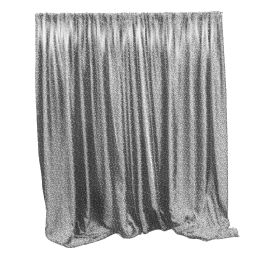 4 pieces Sequin Backdrop 20ft X 10ft - Silver - Wall Decor