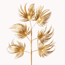 24 pieces Glitter Palm Leaf Spray 33 inch - Craft Tools