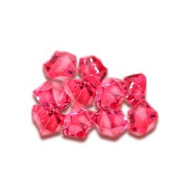24 Pieces Acrylic Crystal Ice Decor - Fuchsia - Party Novelties
