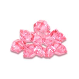 24 Pieces Acrylic Crystal Ice Decor - Pink - Party Novelties