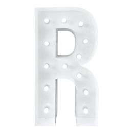 4ft Light Up Marquee Letters R - White