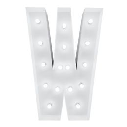 4ft Light Up Marquee Letters W - White