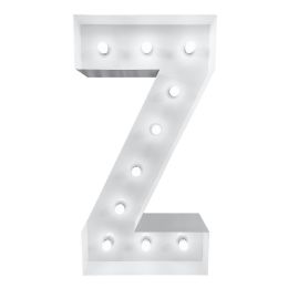 4ft Light Up Marquee Letters Z - White